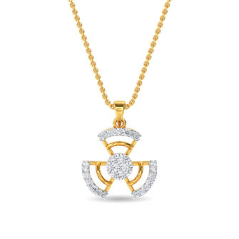Diamond Ed Pendant Yellow Gold / 14KT
