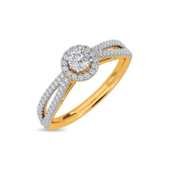 Solitaire Erina Ring Kisna White Gold Ring