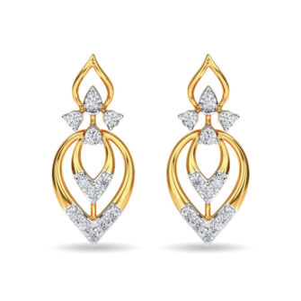 Diamond Stud Eulla Earring Rose Gold