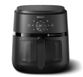 Philips Airfryer 2000 Series – 13 Ways to Cook, 6.2L Capacity, Compact Design with Cooking Window, RapidAir Technology, Fry with up to 90% Less Fat